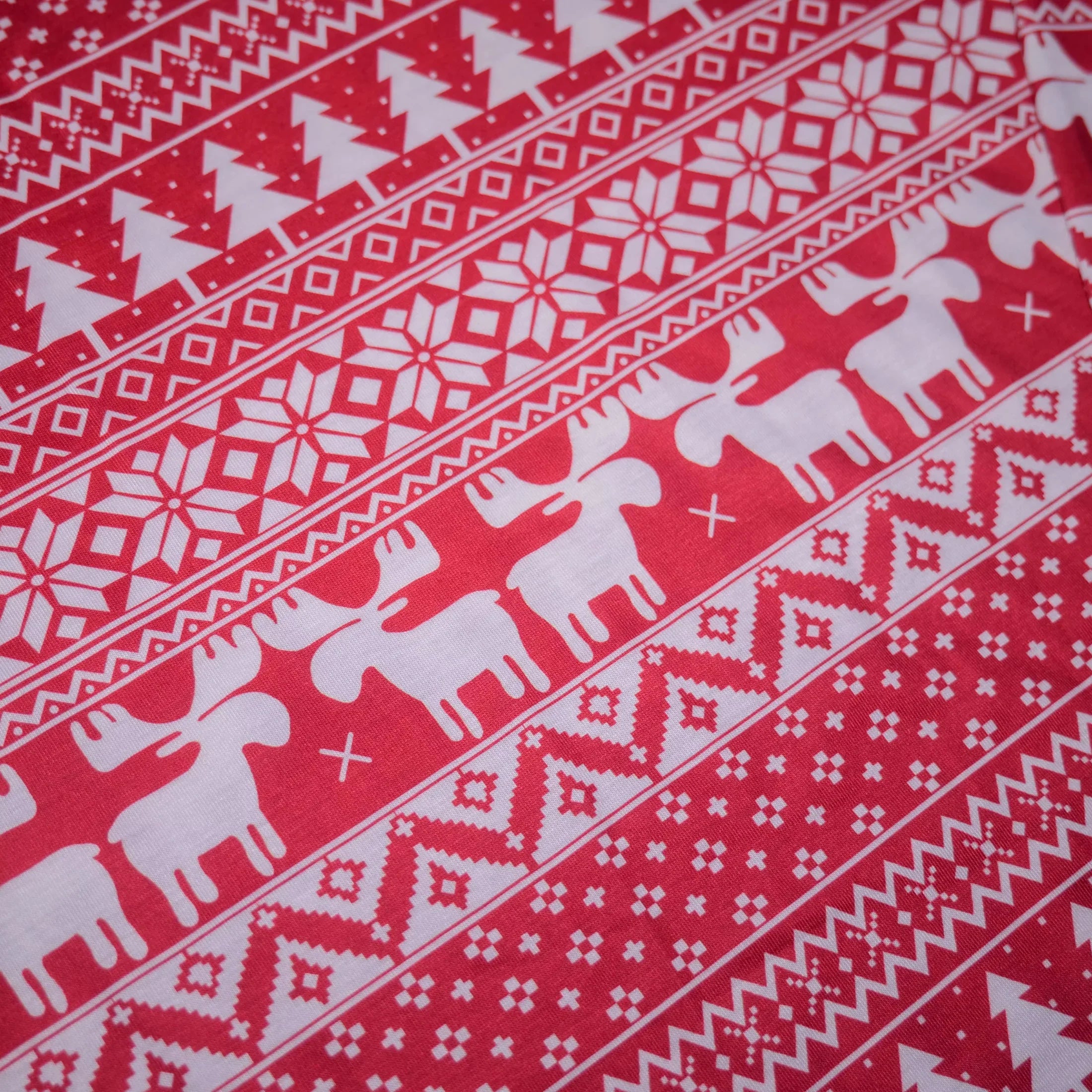 Red Christmas Pattern Family Pyjamas
