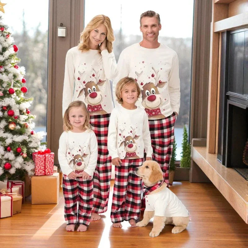 Reindeer Print Family Pyjamas