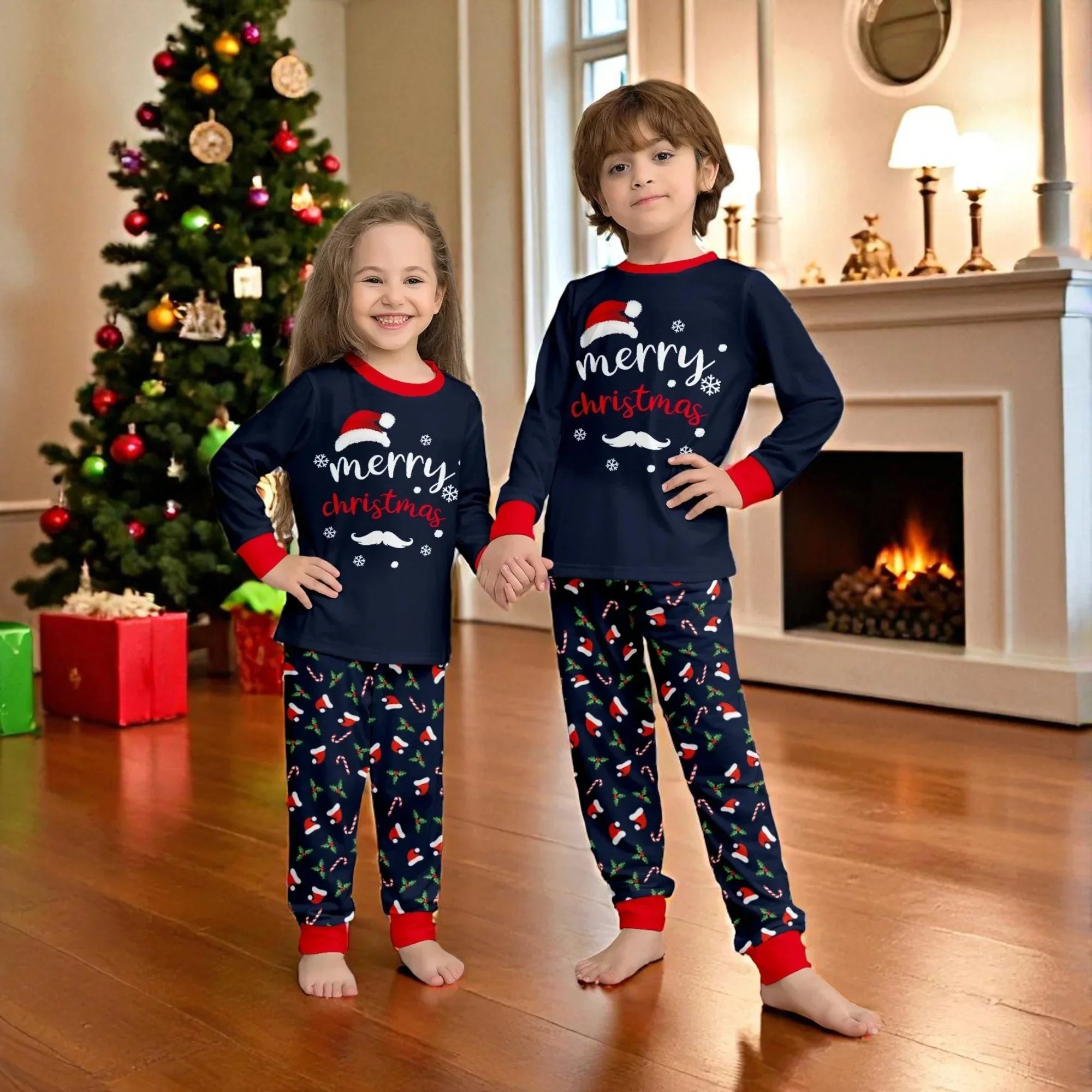 Christmas Print Family Pyjamas