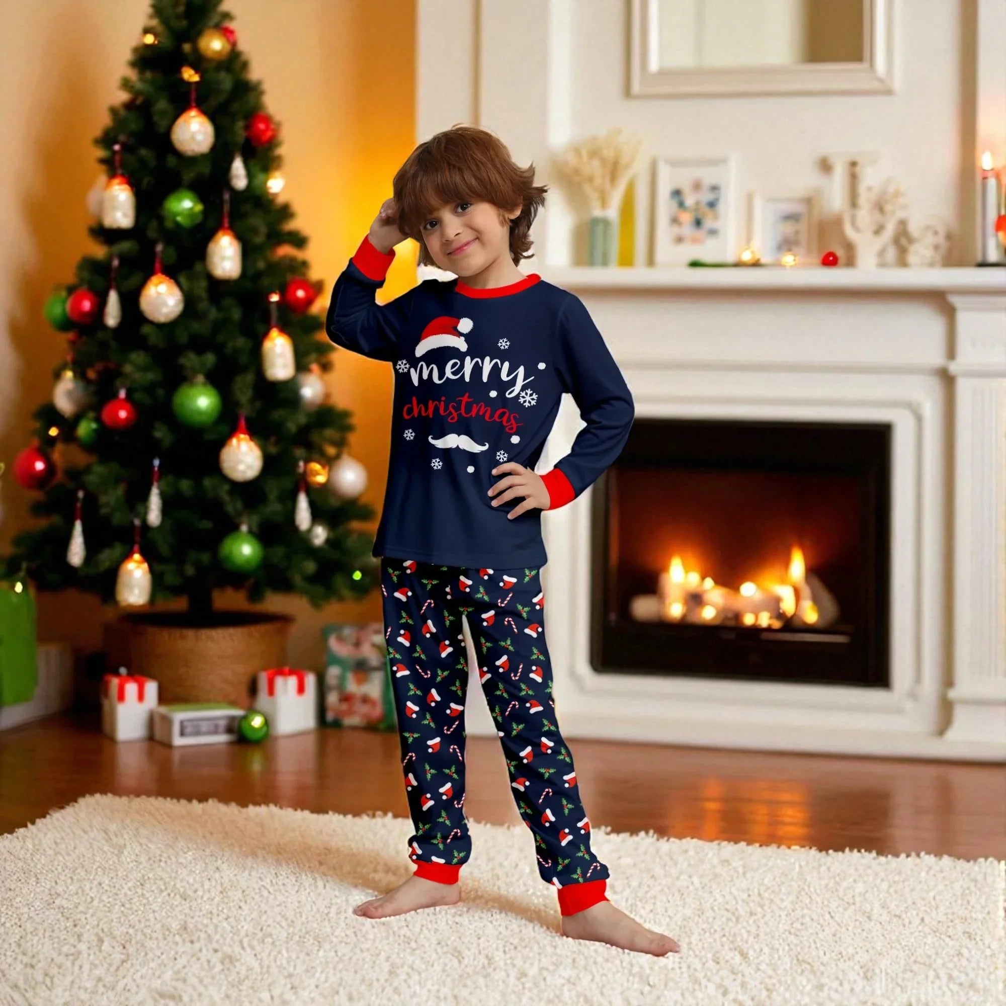 Christmas Print Family Pyjamas